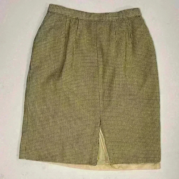 Vintage Pendleton 100% Virgin Wool Houndstooth Skirt - Picture 3 of 4